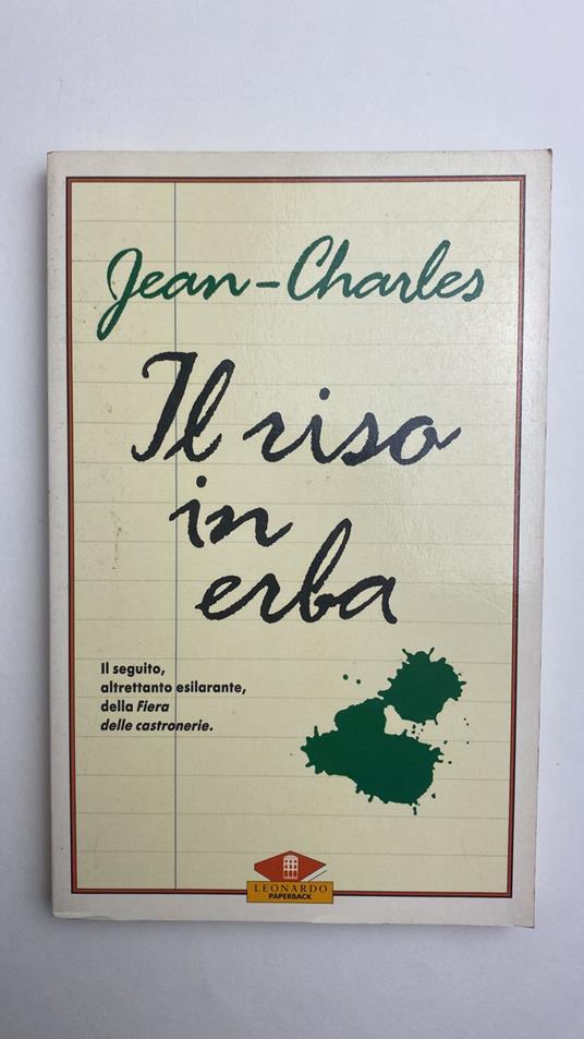 Il riso in erba - copertina