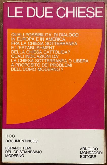 le due chiese - Idoc - copertina