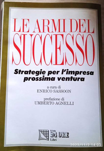 Le armi del successo - Enrico Sassoon - copertina