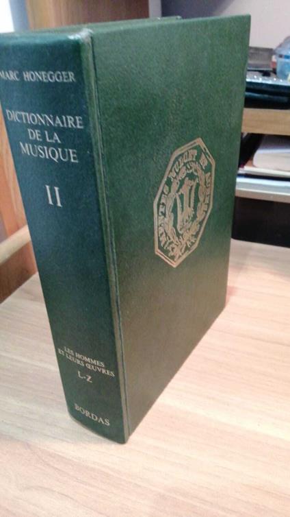 Dictionnaire de la musique vol. 1 : L - Z - copertina
