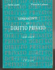 Lineamenti di diritto privato - copertina