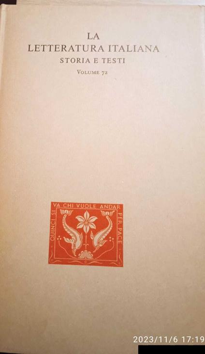 Lo studio dell'antichità classica nell'ottocento - Piero Treves - copertina