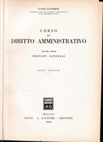 Corso di diritto amministrativo vol. 1°