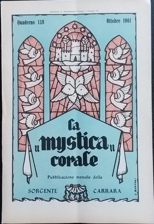 La mistica corale. Quaderno 138 - copertina