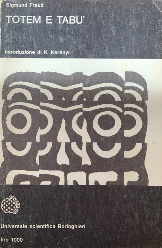 Totem e tabù - Sigmund Freud - copertina