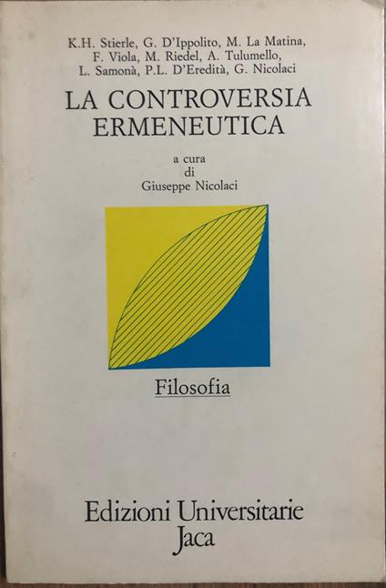 La controversia ermeneutica - copertina