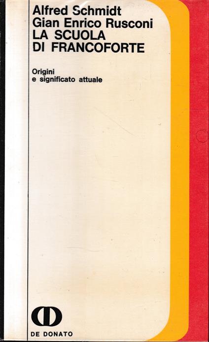 La scuola di Francoforte - copertina