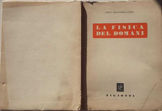 La fisica del domani o della micromeccanica - copertina