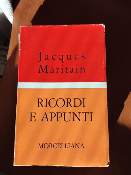 Ricordi e appunti - Jacques Maritain - copertina