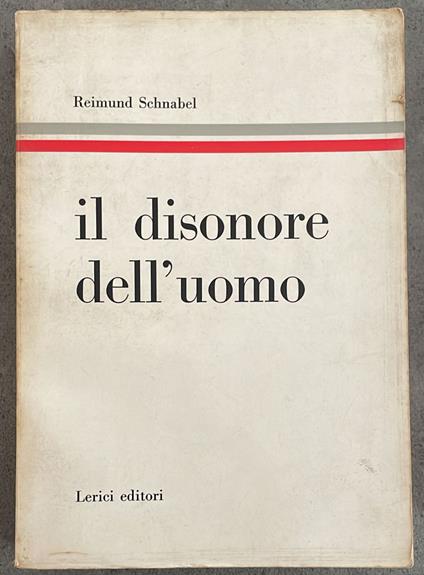 Il disonore dell'uomo - Reimund Schnabel - copertina