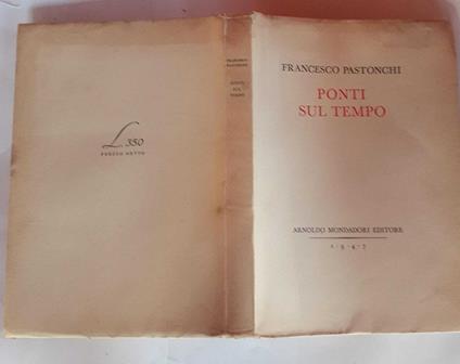 Ponti sul tempo - Francesco Pastonchi - copertina