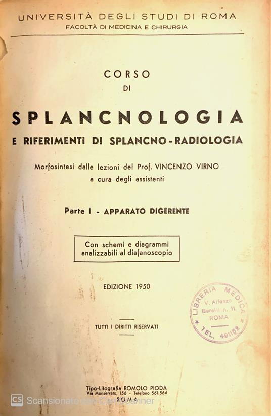 Corso di spancnologia. Vol 1-2 - Vincenzo Virno - copertina