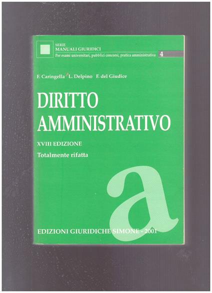 Diritto amministrativo - copertina