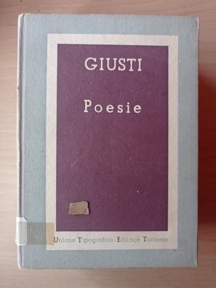 Poesie - Giusti - copertina