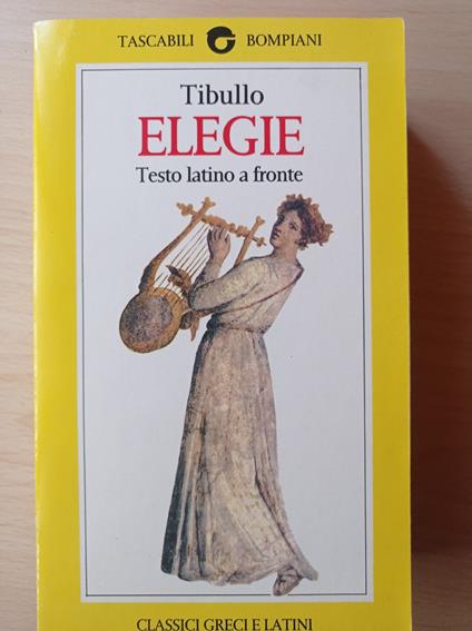 Elegie - Albio Tibullo - copertina