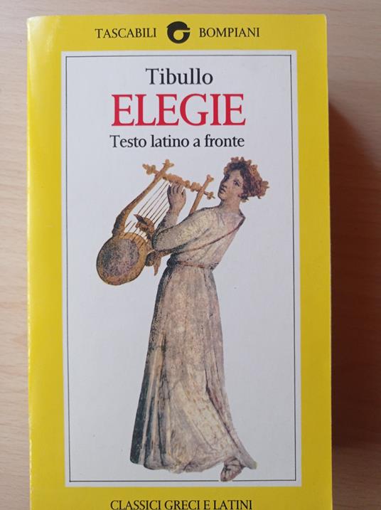 Elegie - Albio Tibullo - copertina