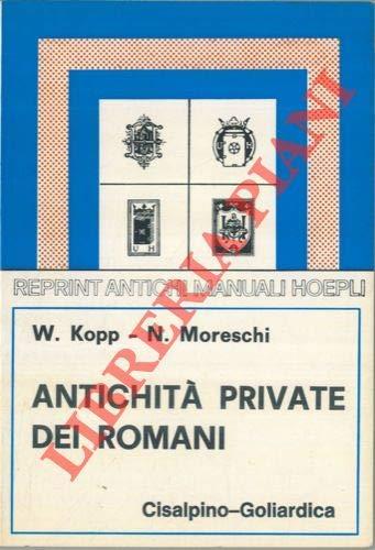 Antichità private dei romani (rist. anast. 1902) - copertina