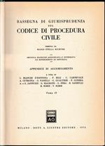 Rassegna di Giurisprudenza sul Codice di Procedura Civile. Seconda appendice di aggiornamento, tomo II, artt. 163-473