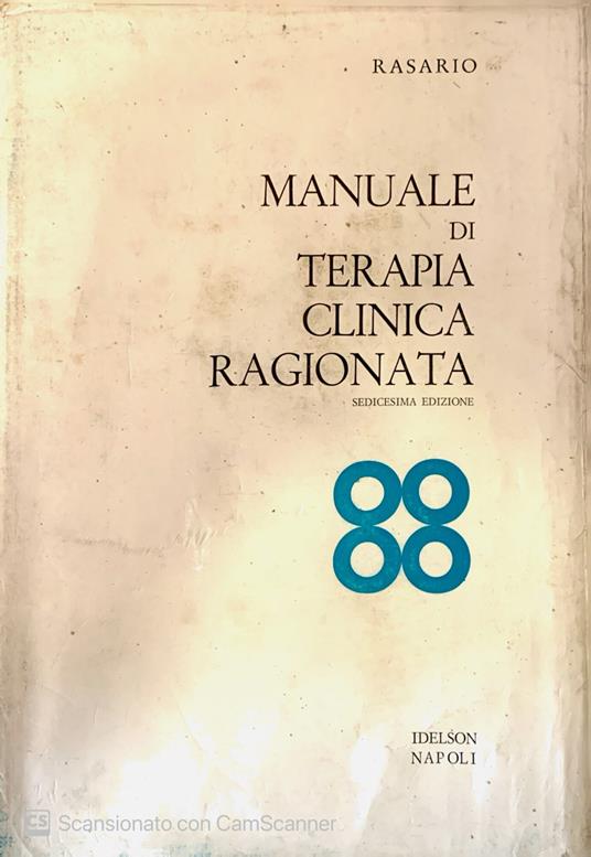 Manuale di terapia clinica ragionata - Giovanni Maria Rasario - copertina