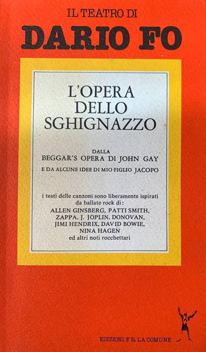 L' opera dello sghignazzo - Dario Fo - copertina
