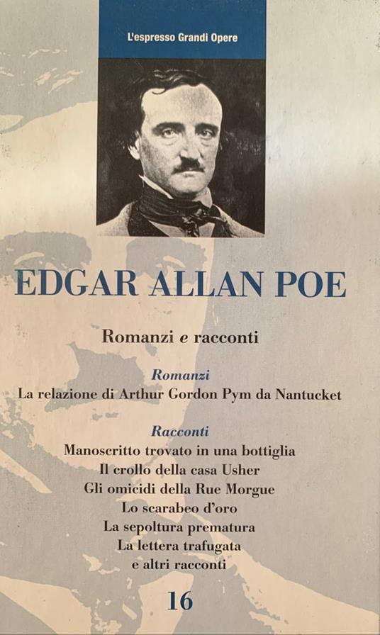 Romanzi e racconti - Edgar Allan Poe - copertina
