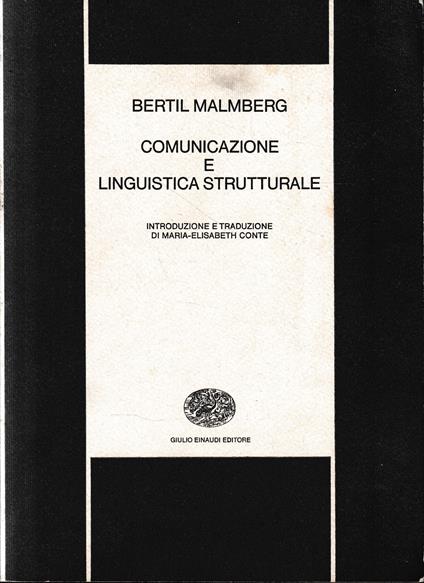 Comunicazione e linguistica strutturale - Bertil Malmberg - copertina