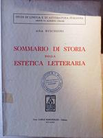 Sommario di storia della estetica letteraria