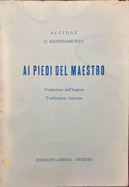Ai piedi del maestro - copertina