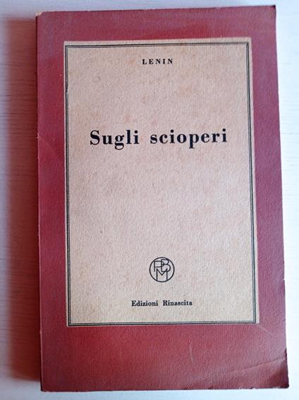 Sugli scioperi - Lenin - copertina