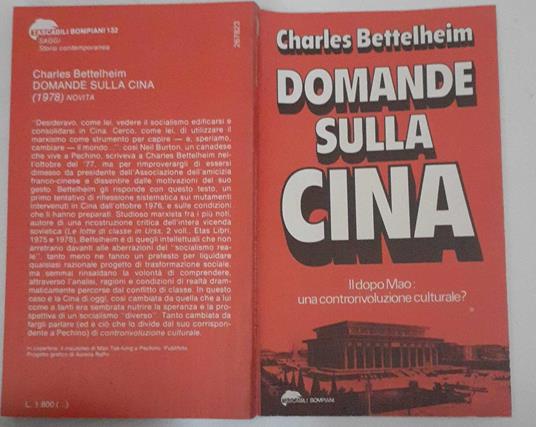 Domande sulla Cina - Charles Bettelheim - copertina