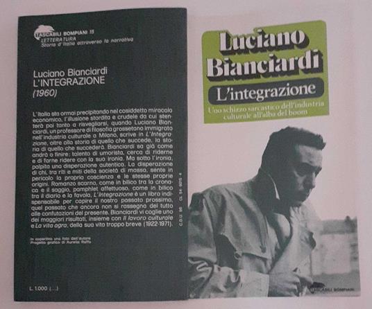 L' integrazione. Uno schizzo sarcastico dell'industria culturale all'alba del boom - Luciano Bianciardi - copertina