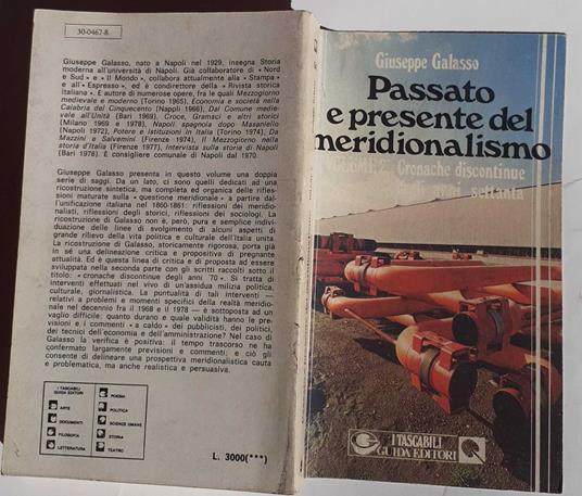 Passato e presente del meridionalismo. Cronache discontinue degli anni settanta. Volume II - Giuseppe Galasso - copertina