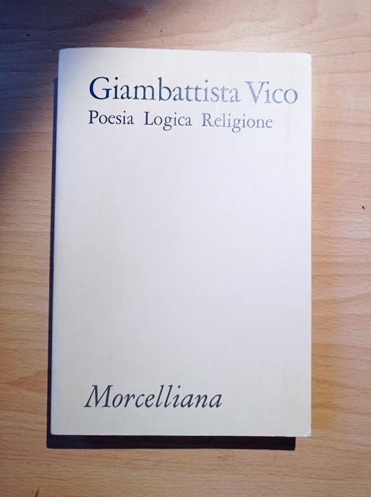Poesia Logica Religione - Giambattista Vico - copertina