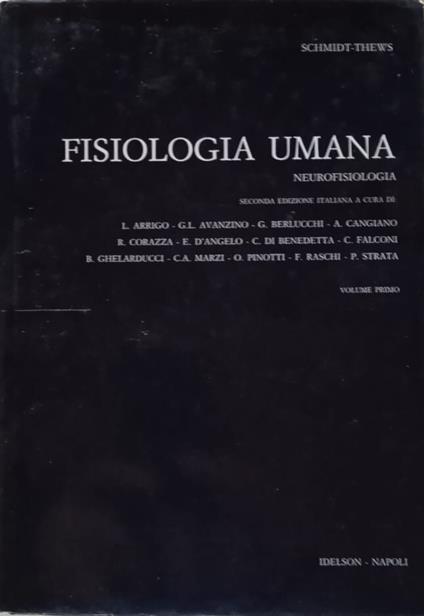 Fisiologia umana - volume primo - copertina