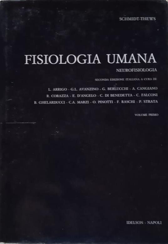 Fisiologia umana - volume primo - copertina