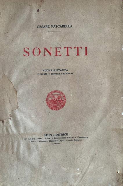 Sonetti - Cesare Pascarella - copertina
