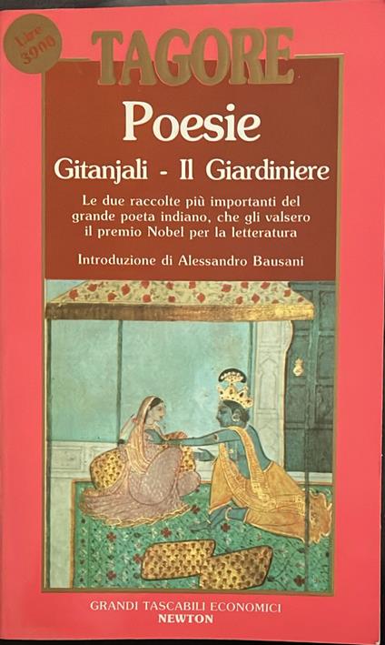 Poesie. Gitanjali - Il Giardiniere - Rabindranath Tagore - copertina