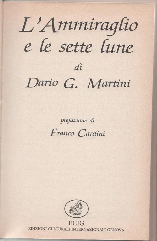 L' ammiraglio e le sette lune - copertina