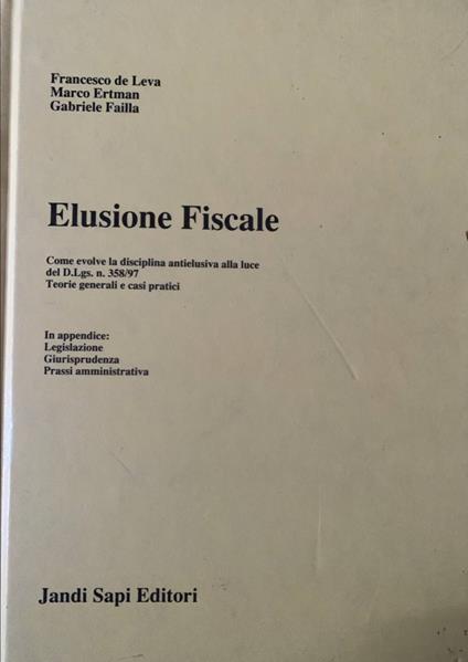 Elusione fiscale - copertina
