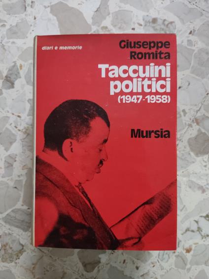 Taccuini politici (1947-1958) - Giuseppe Romita - copertina