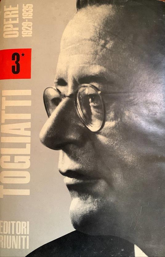 Opere III, 1. 1929-1935 - Palmiro Togliatti - copertina