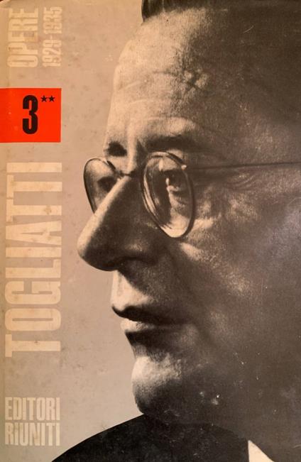 Opere III, 2. 1929-1935 - Palmiro Togliatti - copertina