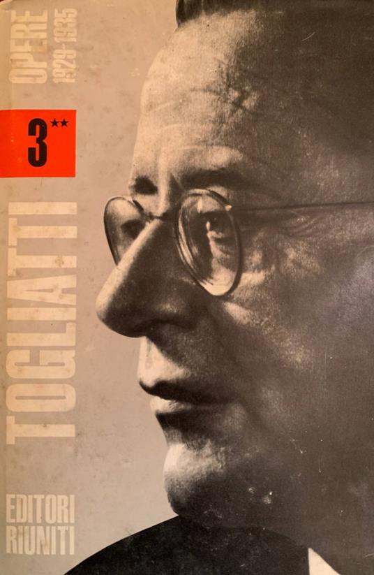 Opere III, 2. 1929-1935 - Palmiro Togliatti - copertina