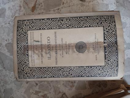 Il mondo - Arthur Schopenhauer - copertina