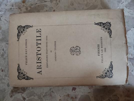 Aristotile - Adriano Tilgher - copertina