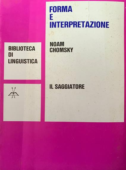 Forma e interpretazione - Noam Chomsky - copertina