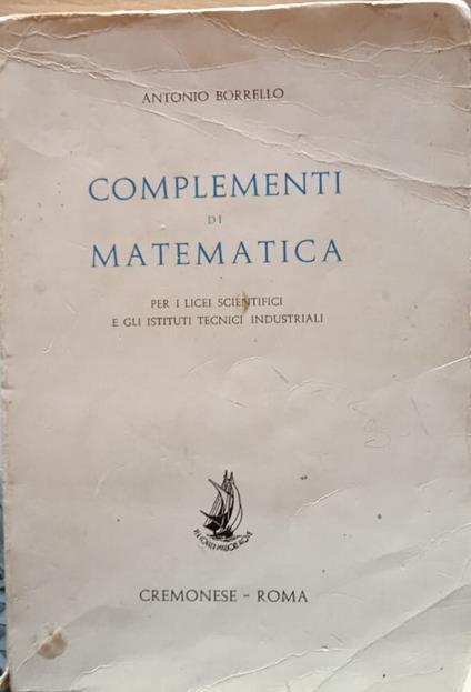 Complementi di matematica - copertina