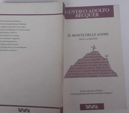 Il monte delle anime. Testo a fronte - Gustavo Adolfo Bécquer - copertina