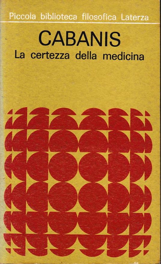 La certezza della medicina - José Cabanis - copertina