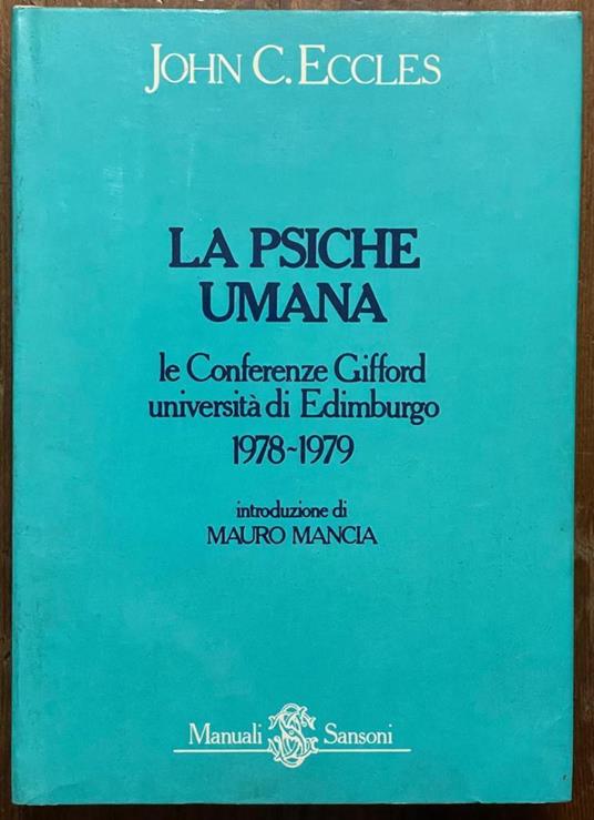 La Psiche Umana: Le Conferenze Gifford - copertina